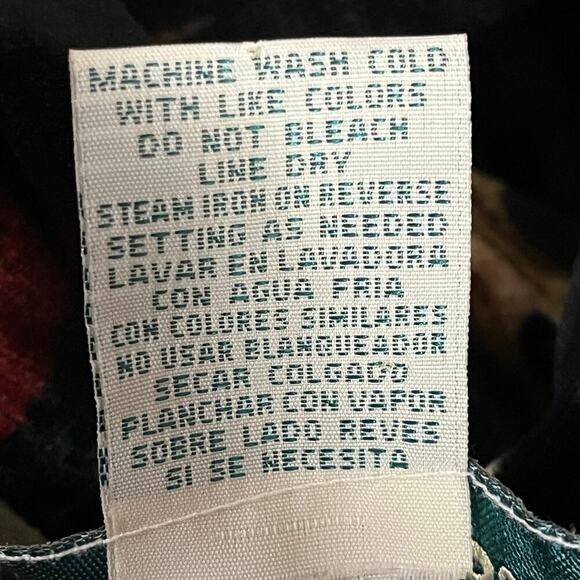 Cindy Bai Vintage Womens Fall Leaves Velvet Button Down Blouse Top Size 1X - Picture 7 of 9